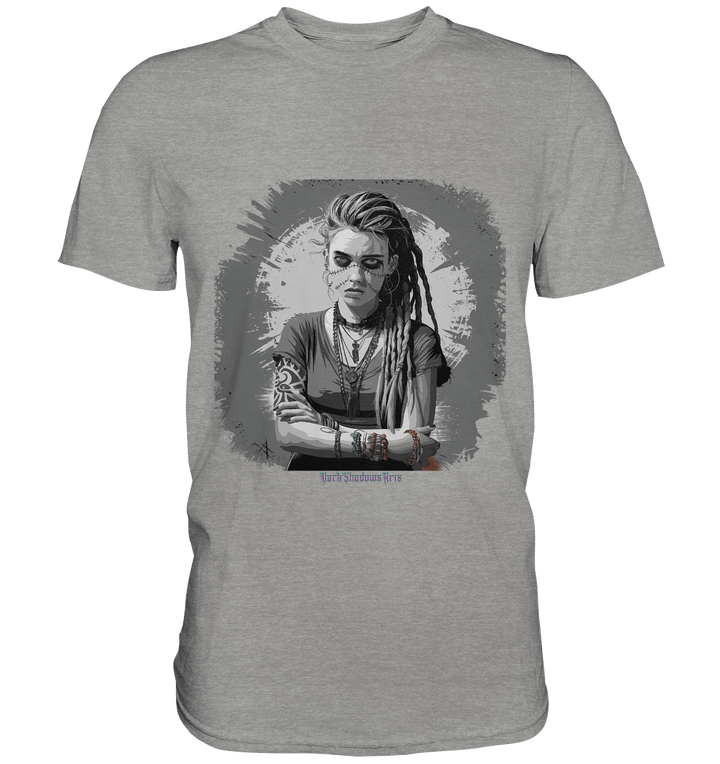 Grunge Shadow Portrait - Premium Shirt | Unisex - Shirts | Dark Shadows Arts