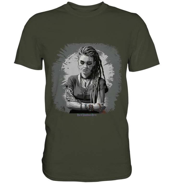 Grunge Shadow Portrait - Premium Shirt | Unisex - Shirts | Dark Shadows Arts