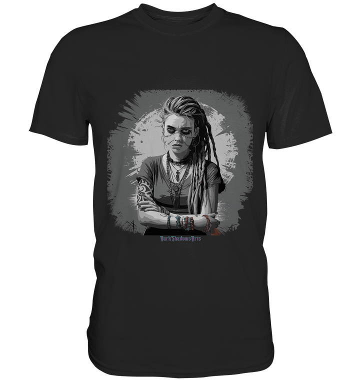 Grunge Shadow Portrait - Premium Shirt | Unisex - Shirts | Dark Shadows Arts