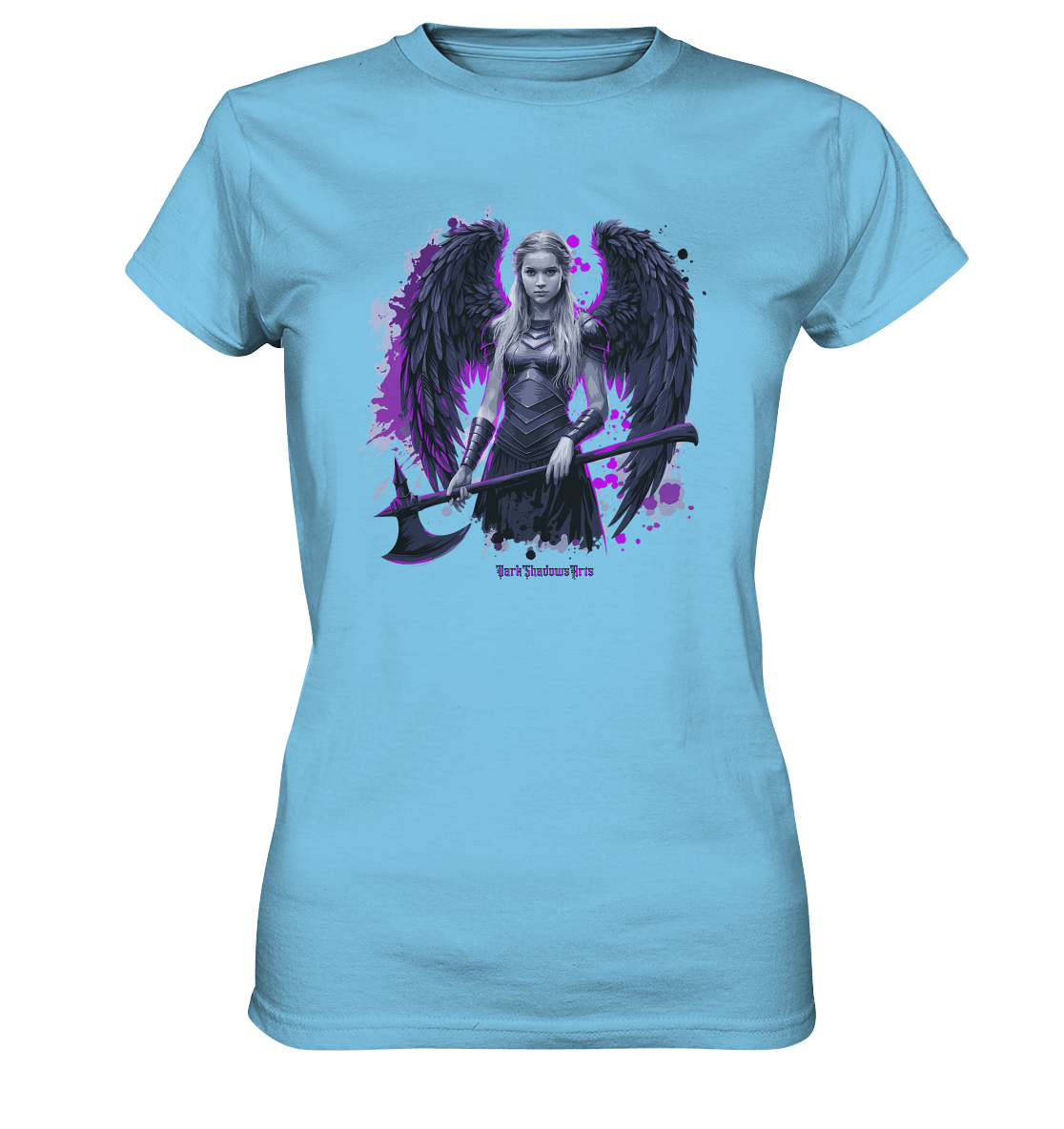 Guardian of Shadows Winged Warrior - Ladies Premium Shirt | Lady - Shirts | Dark Shadows Arts