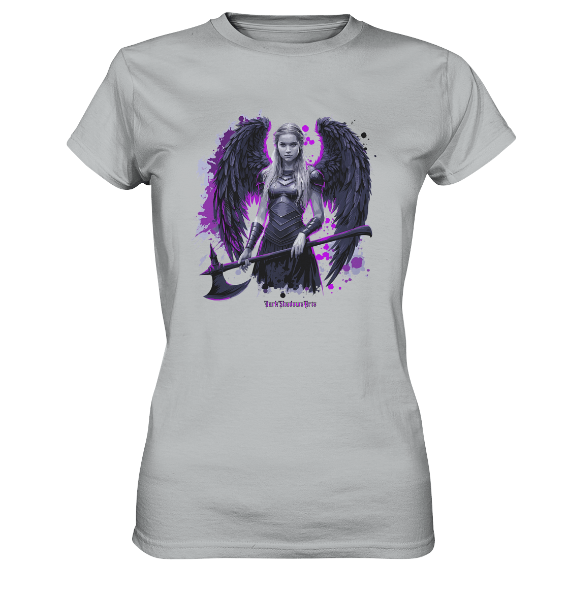 Guardian of Shadows Winged Warrior - Ladies Premium Shirt | Lady - Shirts | Dark Shadows Arts