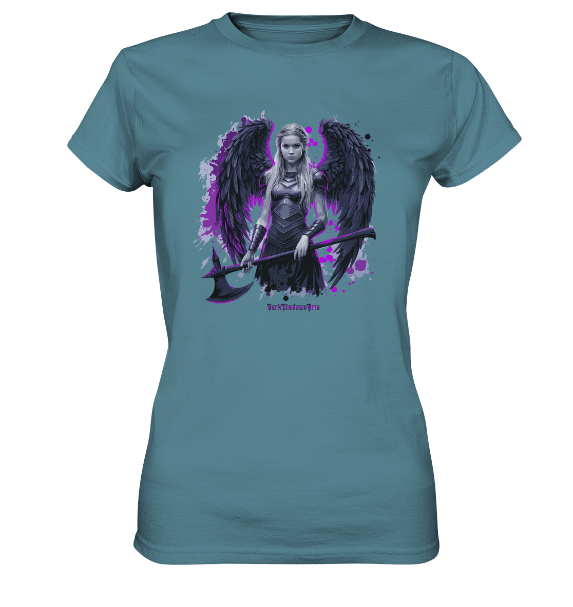 Guardian of Shadows Winged Warrior - Ladies Premium Shirt | Lady - Shirts | Dark Shadows Arts