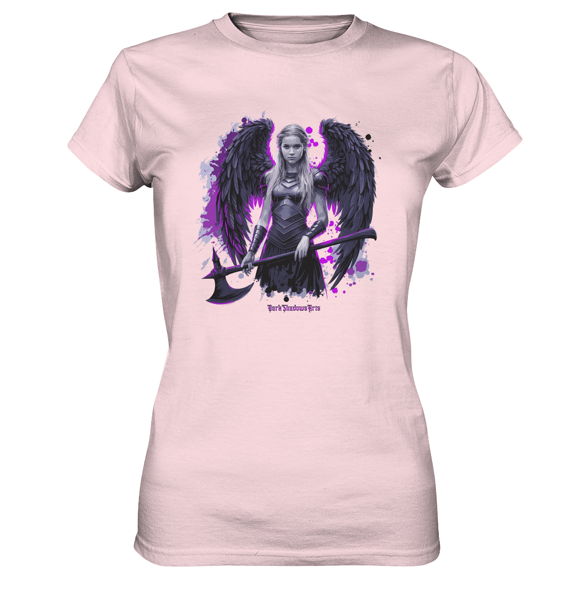Guardian of Shadows Winged Warrior - Ladies Premium Shirt | Lady - Shirts | Dark Shadows Arts