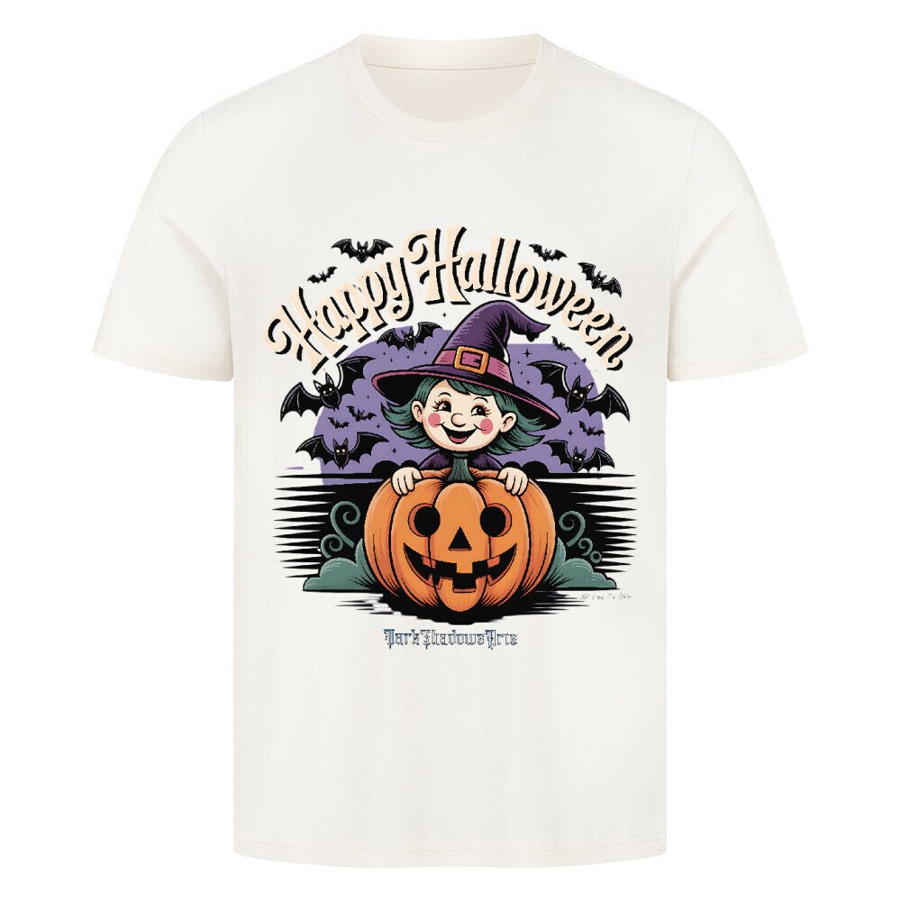 Happy Halloween Witch Pumpkin - HigherBlanks Premium T-Shirt | T-Shirt | Dark Shadows Arts