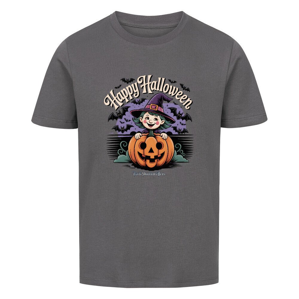 Happy Halloween Witch Pumpkin - Premium Organic Shirt Kids | T-Shirt | Dark Shadows Arts