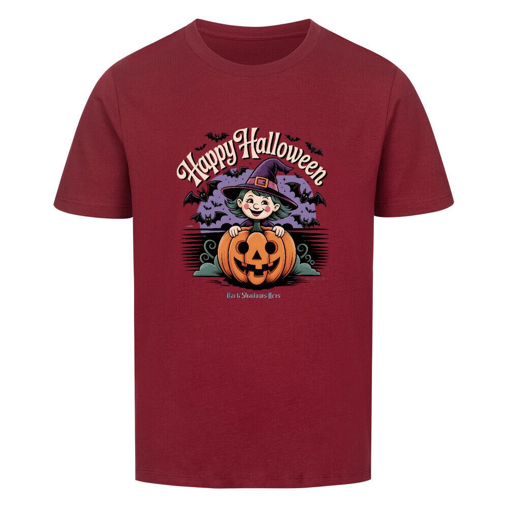 Happy Halloween Witch Pumpkin - Premium Organic Shirt Kids | T-Shirt | Dark Shadows Arts