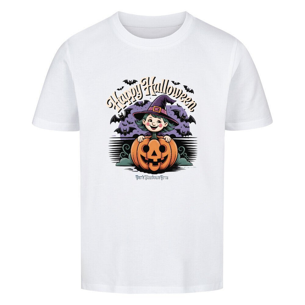 Happy Halloween Witch Pumpkin - Premium Organic Shirt Kids | T-Shirt | Dark Shadows Arts