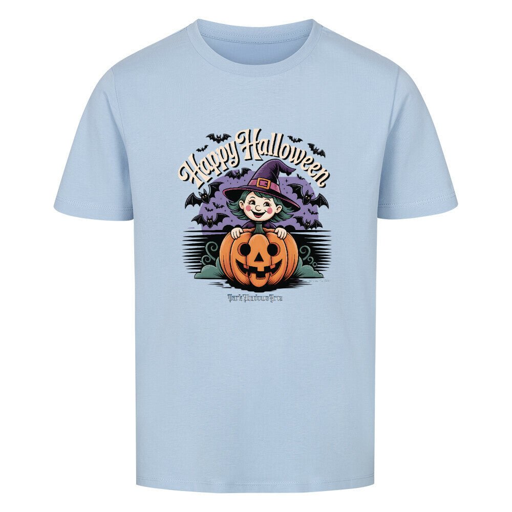 Happy Halloween Witch Pumpkin - Premium Organic Shirt Kids | T-Shirt | Dark Shadows Arts