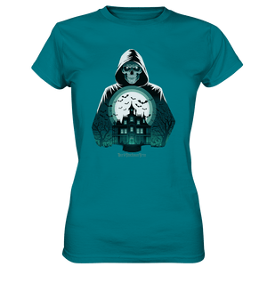 Haunting Gaze - The Enigmatic Specter - Ladies Premium Shirt | Lady - Shirts | Dark Shadows Arts