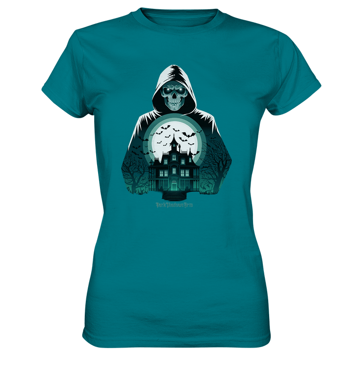 Haunting Gaze - The Enigmatic Specter - Ladies Premium Shirt | Lady - Shirts | Dark Shadows Arts