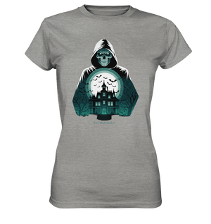 Haunting Gaze - The Enigmatic Specter - Ladies Premium Shirt | Lady - Shirts | Dark Shadows Arts