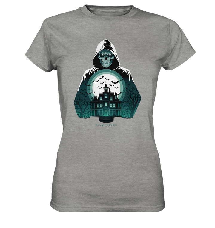 Haunting Gaze - The Enigmatic Specter - Ladies Premium Shirt | Lady - Shirts | Dark Shadows Arts