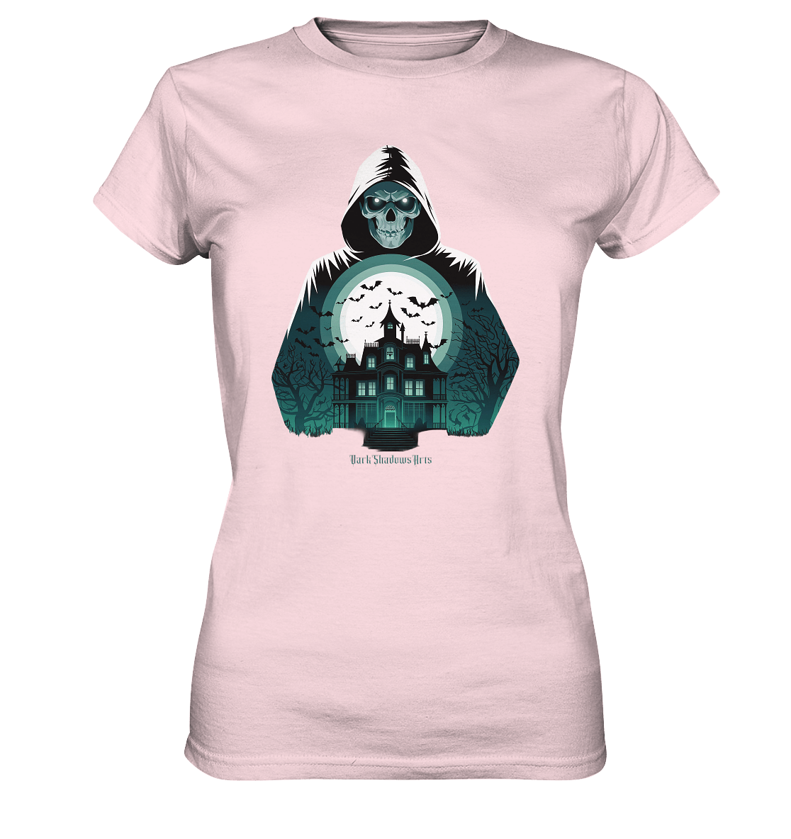 Haunting Gaze - The Enigmatic Specter - Ladies Premium Shirt | Lady - Shirts | Dark Shadows Arts