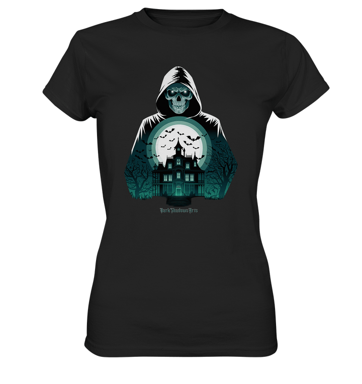 Haunting Gaze - The Enigmatic Specter - Ladies Premium Shirt | Lady - Shirts | Dark Shadows Arts