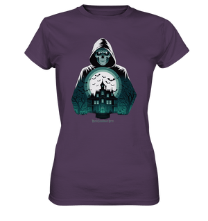 Haunting Gaze - The Enigmatic Specter - Ladies Premium Shirt | Lady - Shirts | Dark Shadows Arts