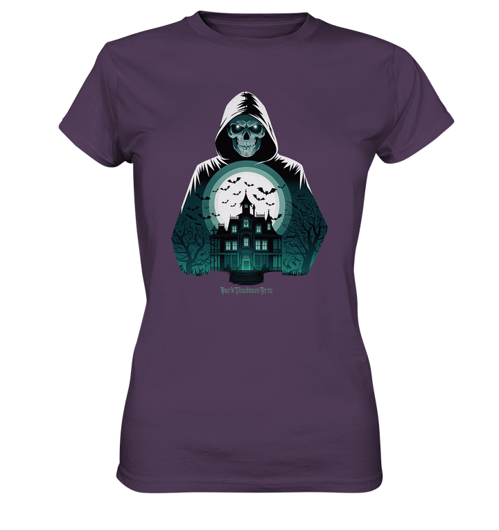 Haunting Gaze - The Enigmatic Specter - Ladies Premium Shirt | Lady - Shirts | Dark Shadows Arts