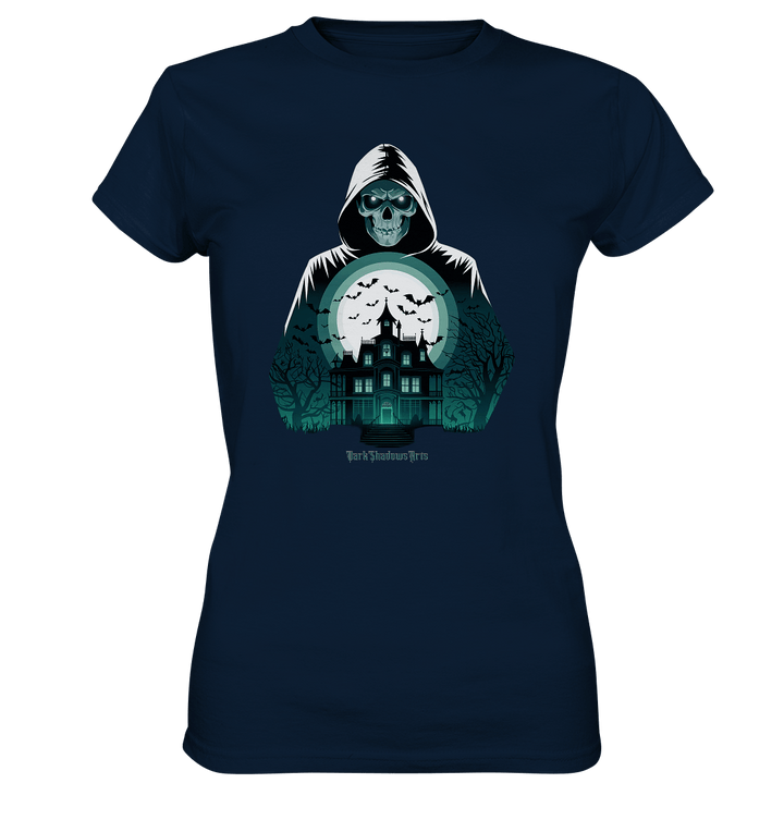 Haunting Gaze - The Enigmatic Specter - Ladies Premium Shirt | Lady - Shirts | Dark Shadows Arts
