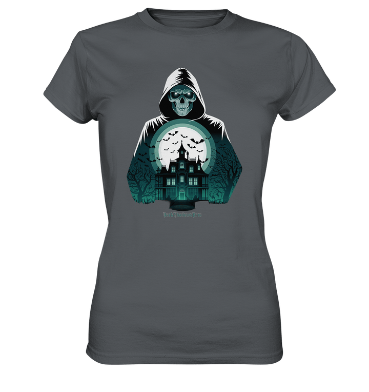 Haunting Gaze - The Enigmatic Specter - Ladies Premium Shirt | Lady - Shirts | Dark Shadows Arts