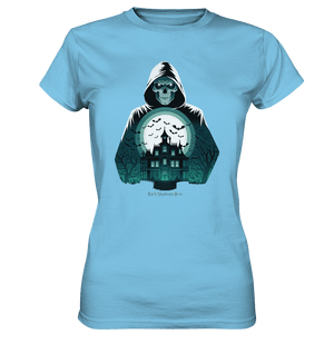 Haunting Gaze - The Enigmatic Specter - Ladies Premium Shirt | Lady - Shirts | Dark Shadows Arts