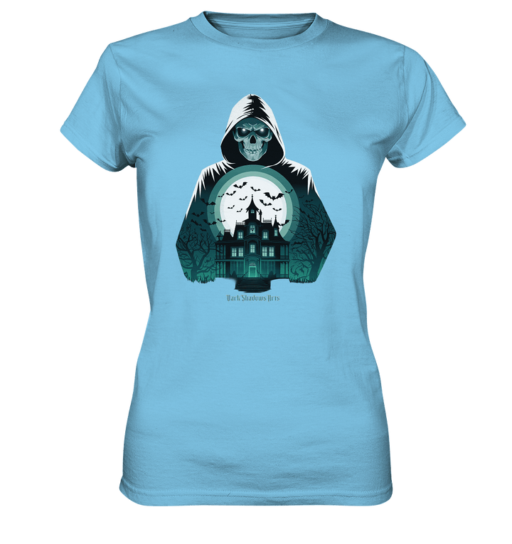 Haunting Gaze - The Enigmatic Specter - Ladies Premium Shirt | Lady - Shirts | Dark Shadows Arts