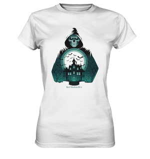 Haunting Gaze - The Enigmatic Specter - Ladies Premium Shirt | Lady - Shirts | Dark Shadows Arts