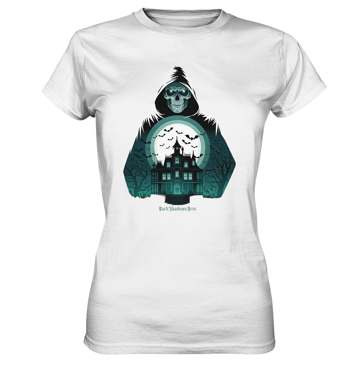Haunting Gaze - The Enigmatic Specter - Ladies Premium Shirt | Lady - Shirts | Dark Shadows Arts