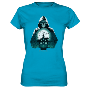 Haunting Gaze - The Enigmatic Specter - Ladies Premium Shirt | Lady - Shirts | Dark Shadows Arts