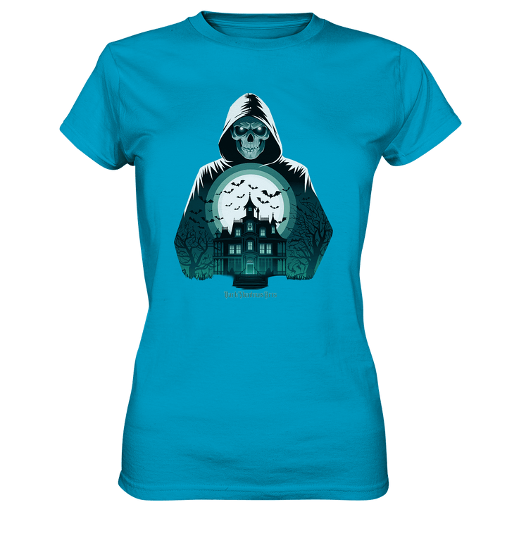 Haunting Gaze - The Enigmatic Specter - Ladies Premium Shirt | Lady - Shirts | Dark Shadows Arts