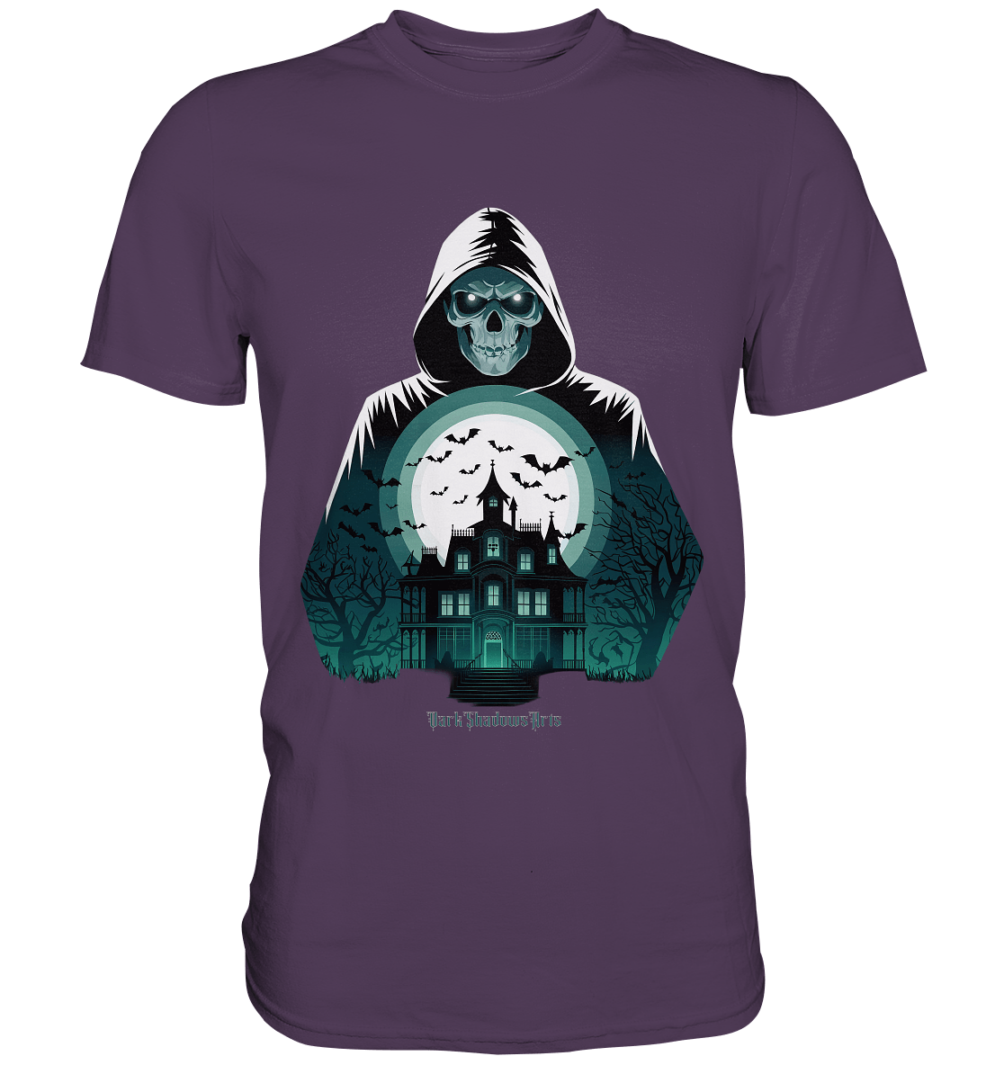 Haunting Gaze - The Enigmatic Specter - Premium Shirt | Unisex - Shirts | Dark Shadows Arts