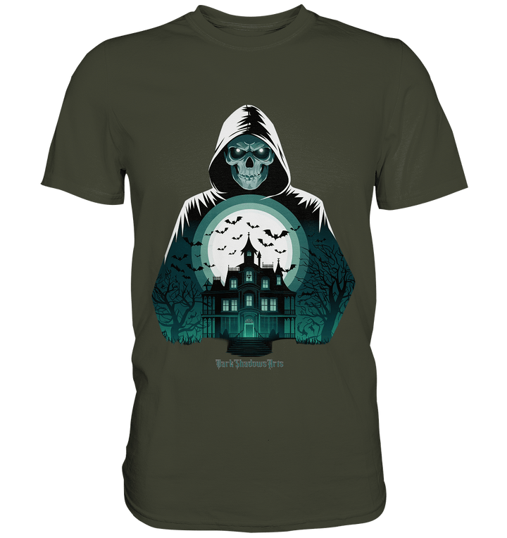 Haunting Gaze - The Enigmatic Specter - Premium Shirt | Unisex - Shirts | Dark Shadows Arts