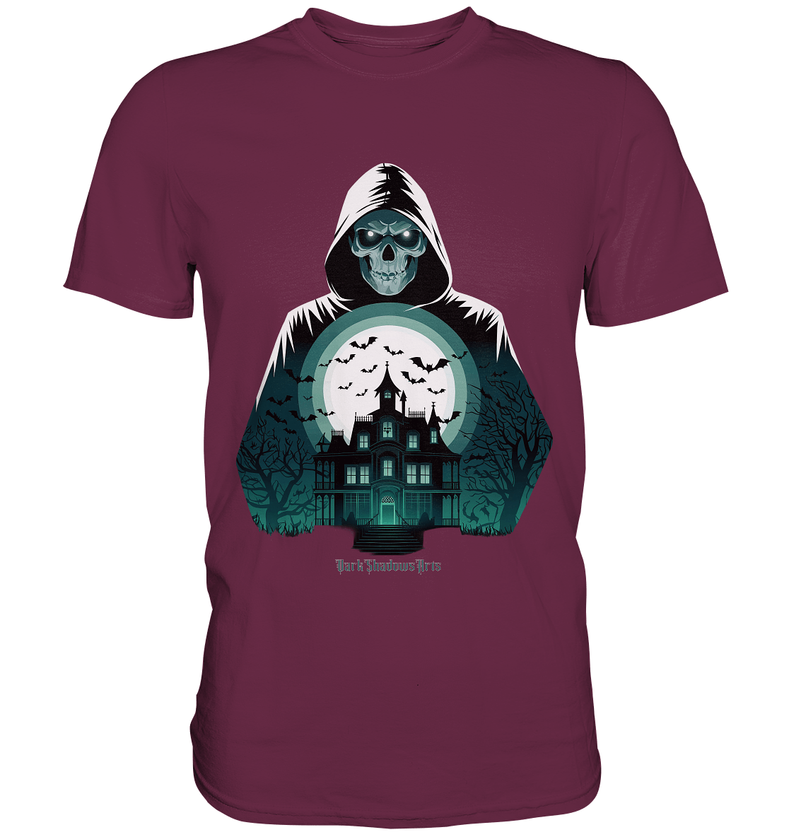 Haunting Gaze - The Enigmatic Specter - Premium Shirt | Unisex - Shirts | Dark Shadows Arts
