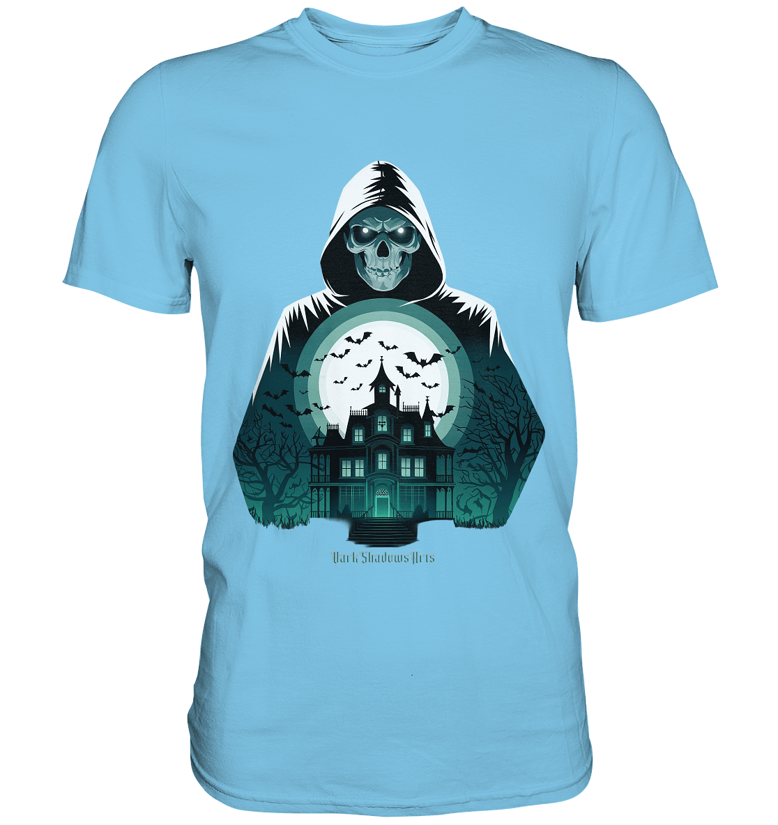 Haunting Gaze - The Enigmatic Specter - Premium Shirt | Unisex - Shirts | Dark Shadows Arts