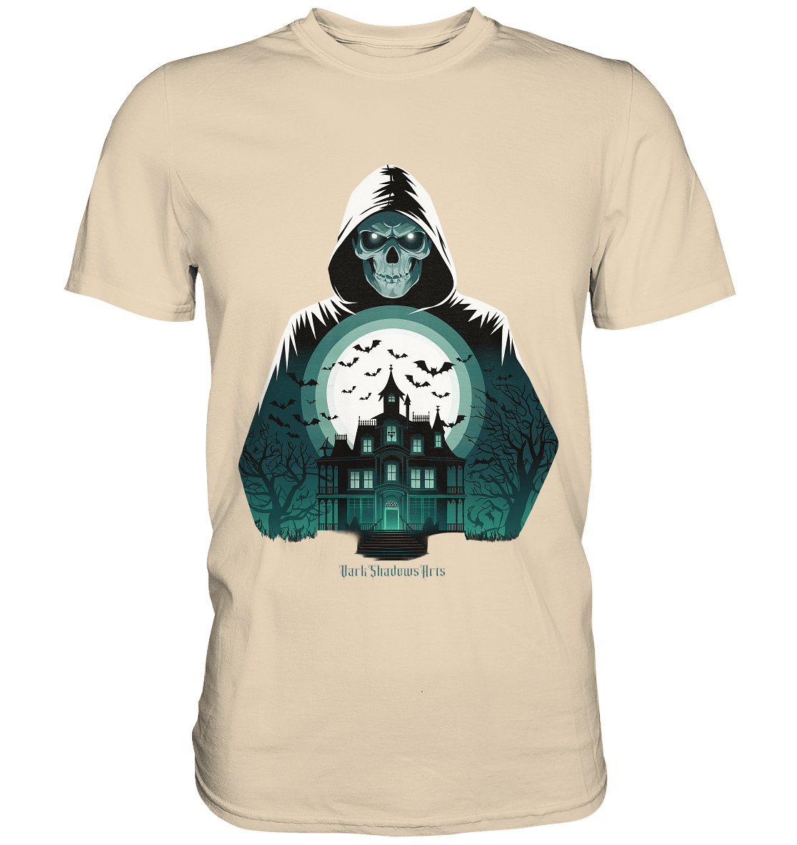 Haunting Gaze - The Enigmatic Specter - Premium Shirt | Unisex - Shirts | Dark Shadows Arts