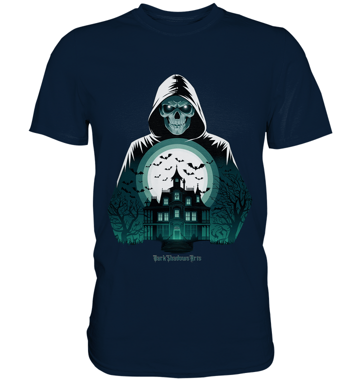 Haunting Gaze - The Enigmatic Specter - Premium Shirt | Unisex - Shirts | Dark Shadows Arts