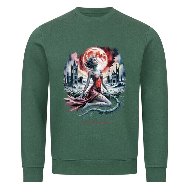 Heart of Thorns – Gebrochene Göttin unter Blutmond - Premium Organic Sweatshirt | Sweatshirt | Dark Shadows Arts
