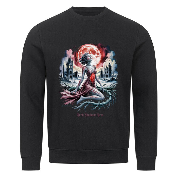 Heart of Thorns – Gebrochene Göttin unter Blutmond - Premium Organic Sweatshirt | Sweatshirt | Dark Shadows Arts
