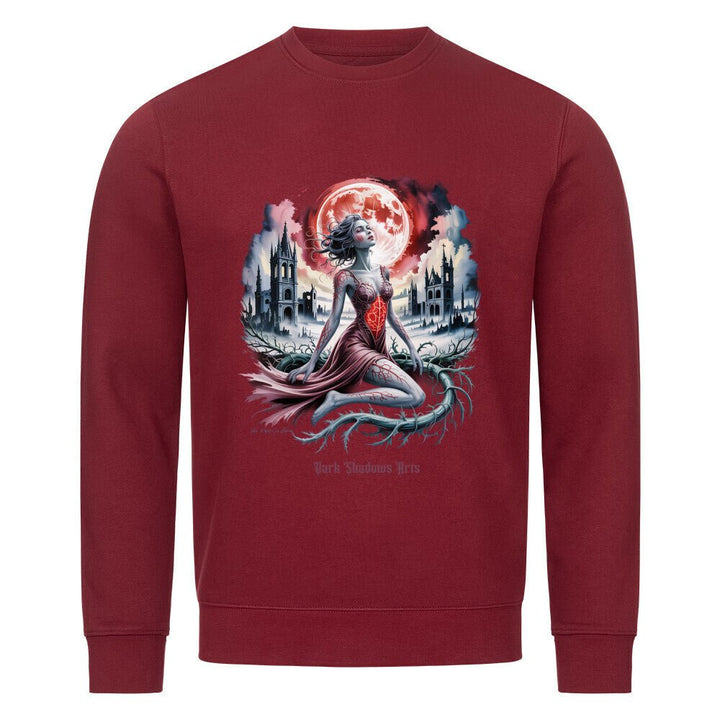 Heart of Thorns – Gebrochene Göttin unter Blutmond - Premium Organic Sweatshirt | Sweatshirt | Dark Shadows Arts