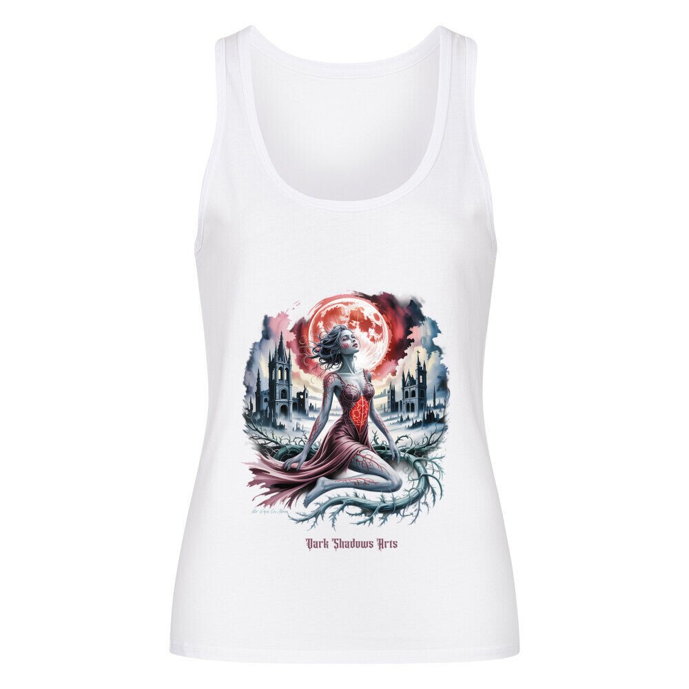 Heart of Thorns – Gebrochene Göttin unter Blutmond - Premium Organic Tanktop Women | T-Shirt | Dark Shadows Arts