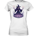 Hexen Illustration mit lila Kerzen und Pentagramm - Ladies Premium Shirt | Lady - Shirts | Dark Shadows Arts