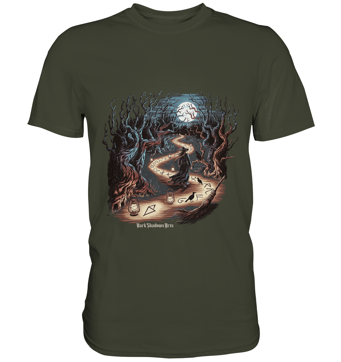 Hexenweg - Wissen in der Dunkelheit - Premium Shirt | Unisex - Shirts | Dark Shadows Arts