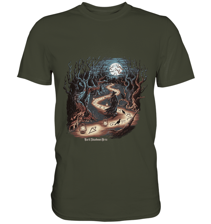 Hexenweg - Wissen in der Dunkelheit - Premium Shirt | Unisex - Shirts | Dark Shadows Arts