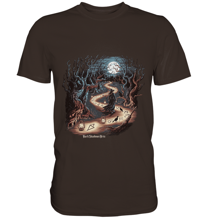 Hexenweg - Wissen in der Dunkelheit - Premium Shirt | Unisex - Shirts | Dark Shadows Arts