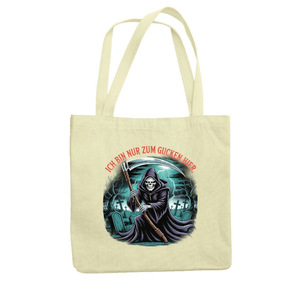 Ich bin nur zum Gucken hier - Jutebeutel | Bag | Dark Shadows Arts