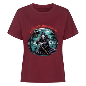 Ich bin nur zum Gucken hier - Premium Organic Shirt Women | T-Shirt | Dark Shadows Arts