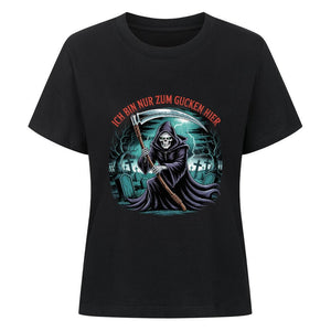 Ich bin nur zum Gucken hier - Premium Organic Shirt Women | T-Shirt | Dark Shadows Arts