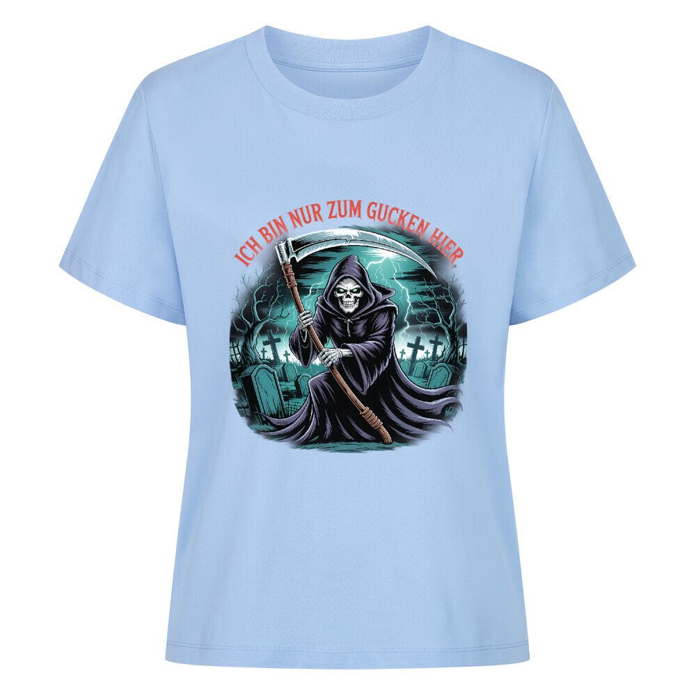 Ich bin nur zum Gucken hier - Premium Organic Shirt Women | T-Shirt | Dark Shadows Arts