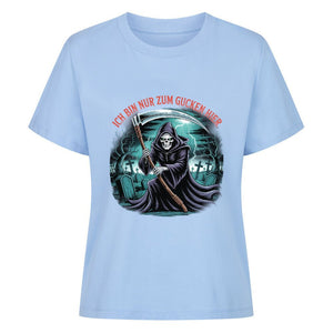 Ich bin nur zum Gucken hier - Premium Organic Shirt Women | T-Shirt | Dark Shadows Arts