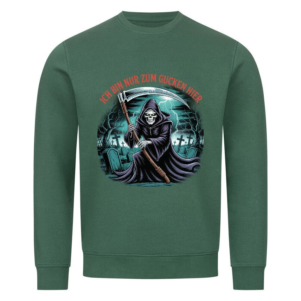 Ich bin nur zum Gucken hier - Premium Organic Sweatshirt | Sweatshirt | Dark Shadows Arts