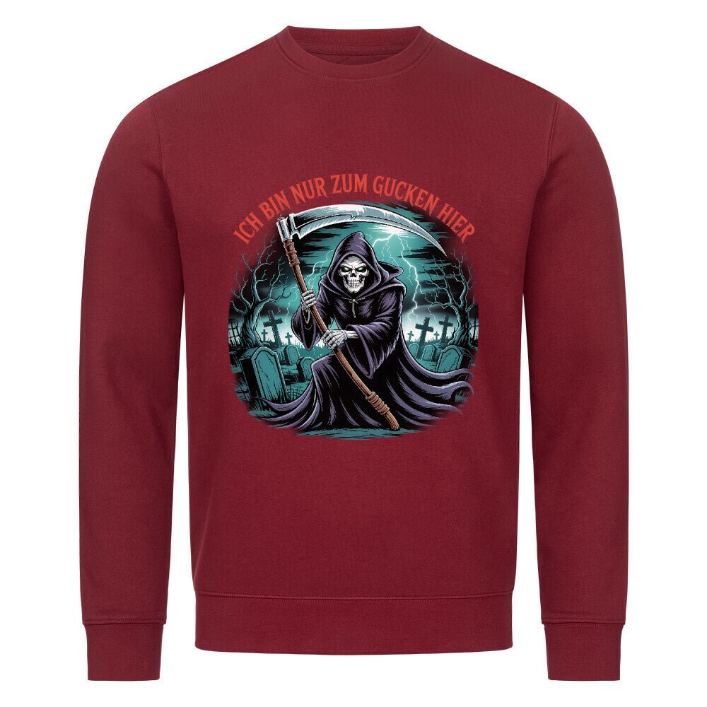 Ich bin nur zum Gucken hier - Premium Organic Sweatshirt | Sweatshirt | Dark Shadows Arts