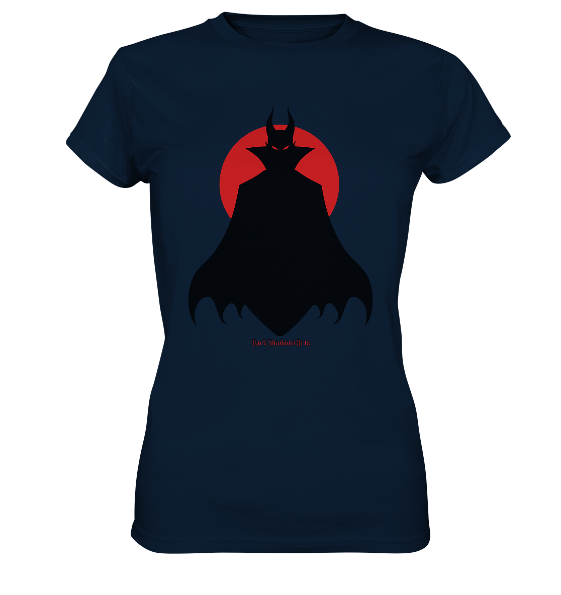 Infernal Eclipse - Demon Silhouette - Ladies Premium Shirt | Lady - Shirts | Dark Shadows Arts